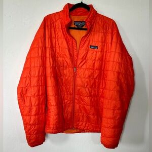Patagonia Men’s Orange Nano Puff Lightweight Insulated Jacket